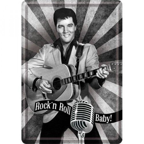 Blechpostkaart - Elvis R`n`R Baby