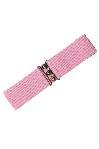 Hell Bunny - Ceinture rétro extensible en rose