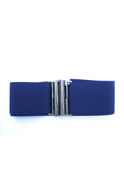 Ceinture extensible bleu marine