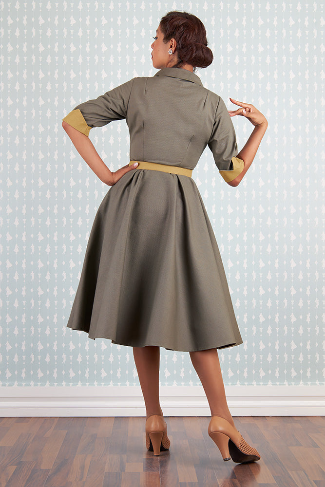 Ezabel-Khalia Dress in khaki