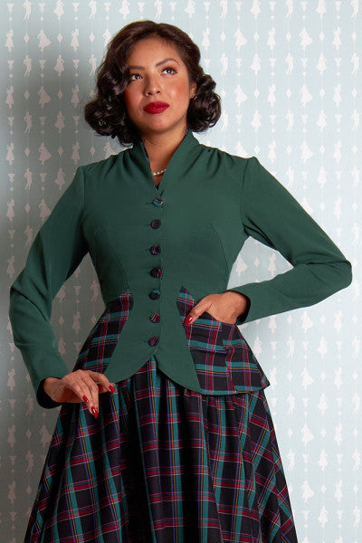 Miss Candyfloss – Blazer Kiera-Gia in verde smeraldo