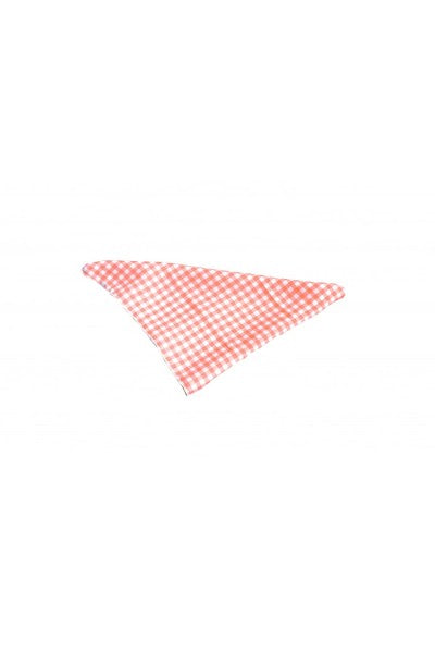 Collectief - Gingham Bandana roze wit geruit