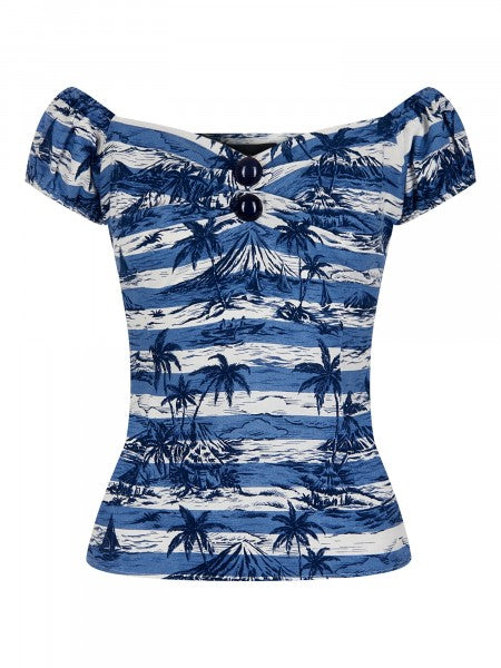 Collectif Womenswear - Dolores Top Mahiki