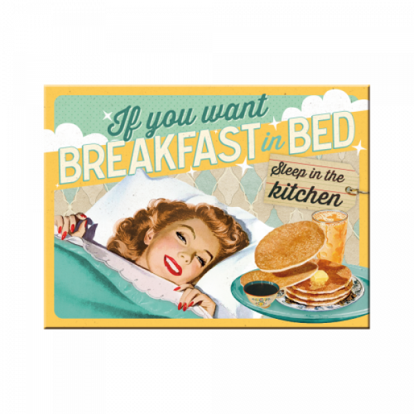 Magnet 6x8cm - Breakfast in Bed