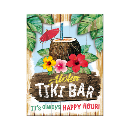 Imán 6x8cm - Tiki Bar