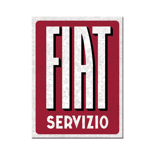 Magnete 6x8cm - Fiat Servizio