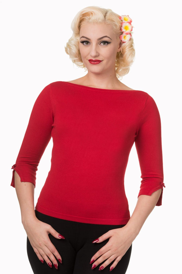 Banned Retro – Addicted Jumper in rot