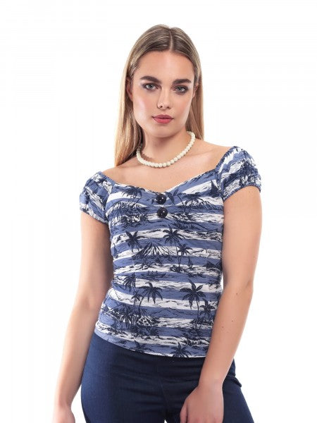 Collectif Womenswear - Top Dolores Mahiki