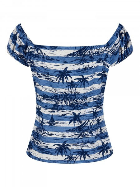 Collectif Womenswear - Dolores Top Mahiki