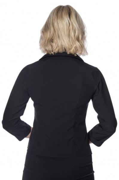 Banned Retro – Blusa Janine in nero