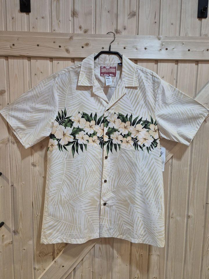 RJC Hawaii - Hawaiihemd Flowers Border sand
