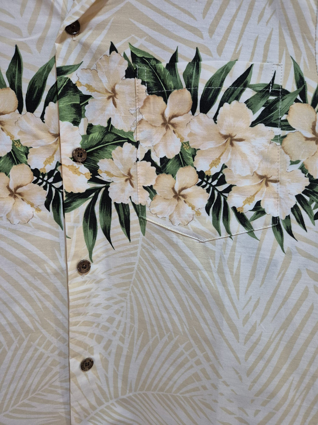 RJC Hawaii - Hawaiihemd Flowers Border sand
