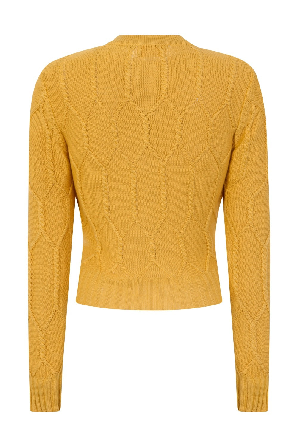 Banned Retro – April Shortsleeve Cardigan in mustard yellow