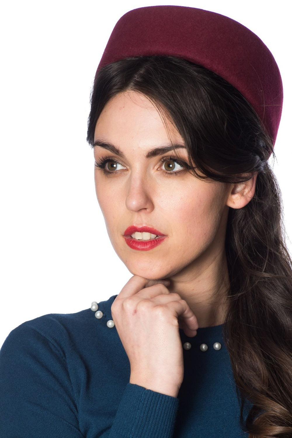 Banned Retro - Jackie Hat burgundy