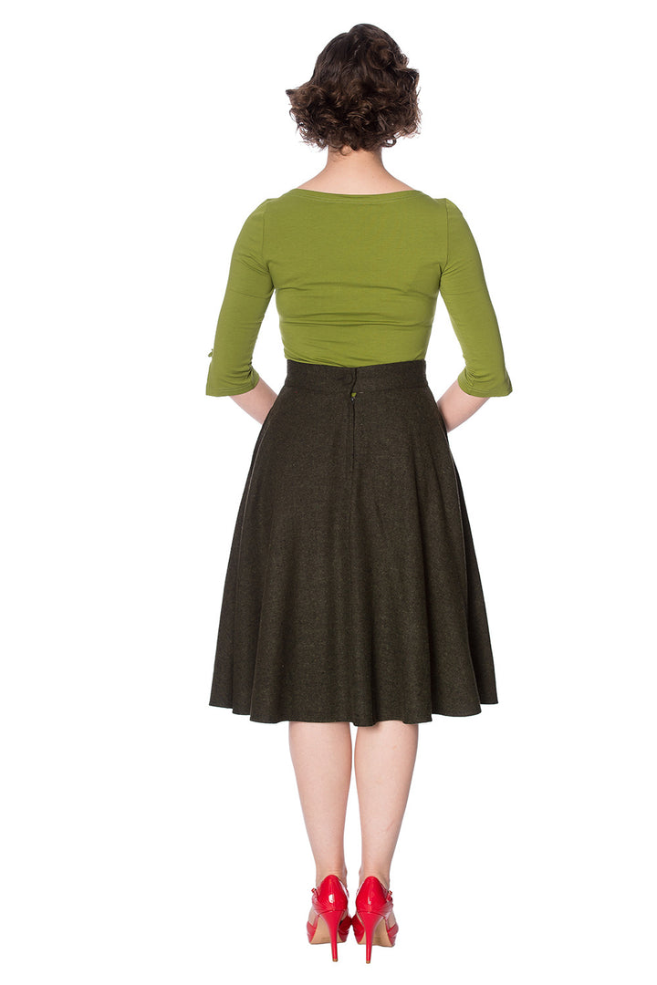 Banned Retro – Oonagh Basic Top in grün