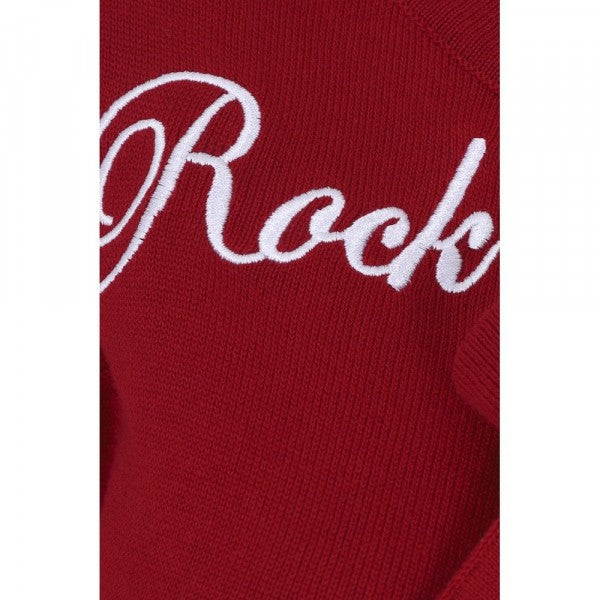 Collectif Womenswear - Charlene Rock Roll Cardigan in rot