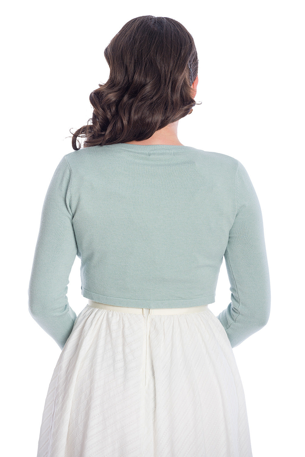 Banned Retro - Flickers Bolero in vintage blue