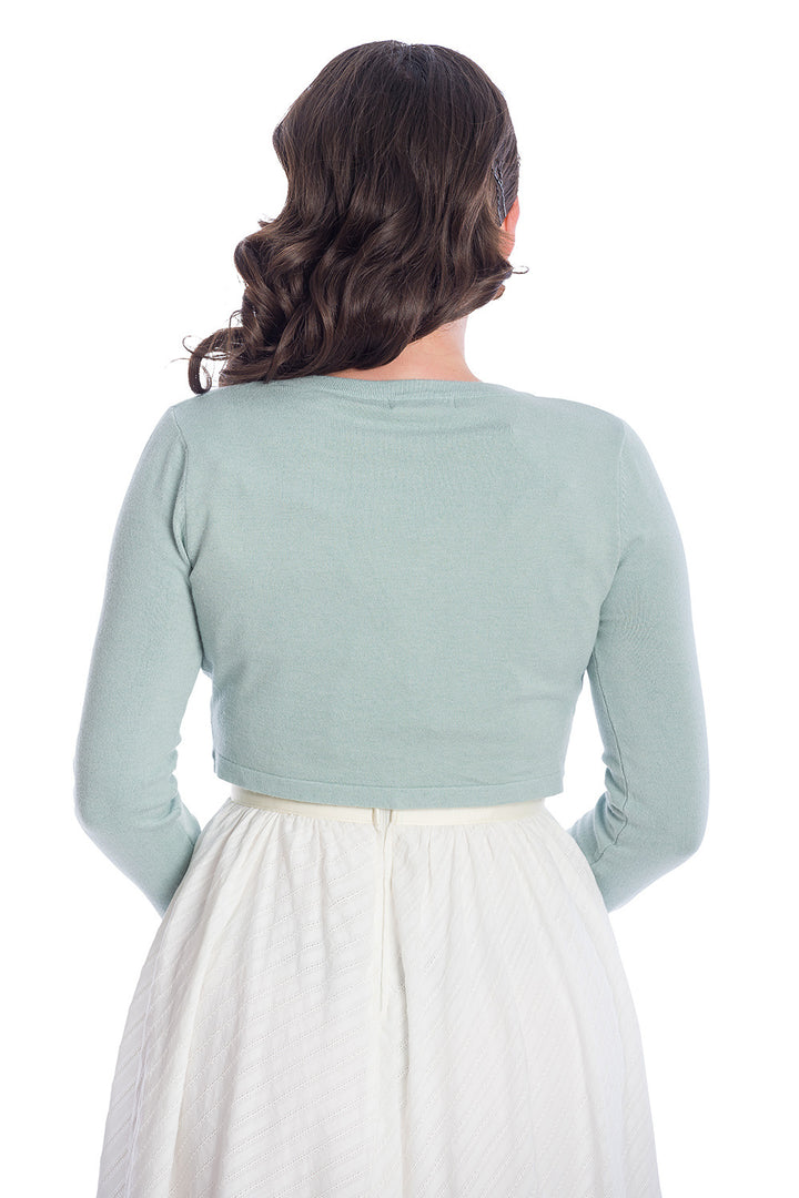 Banned Retro - Flickers Bolero in vintage blue