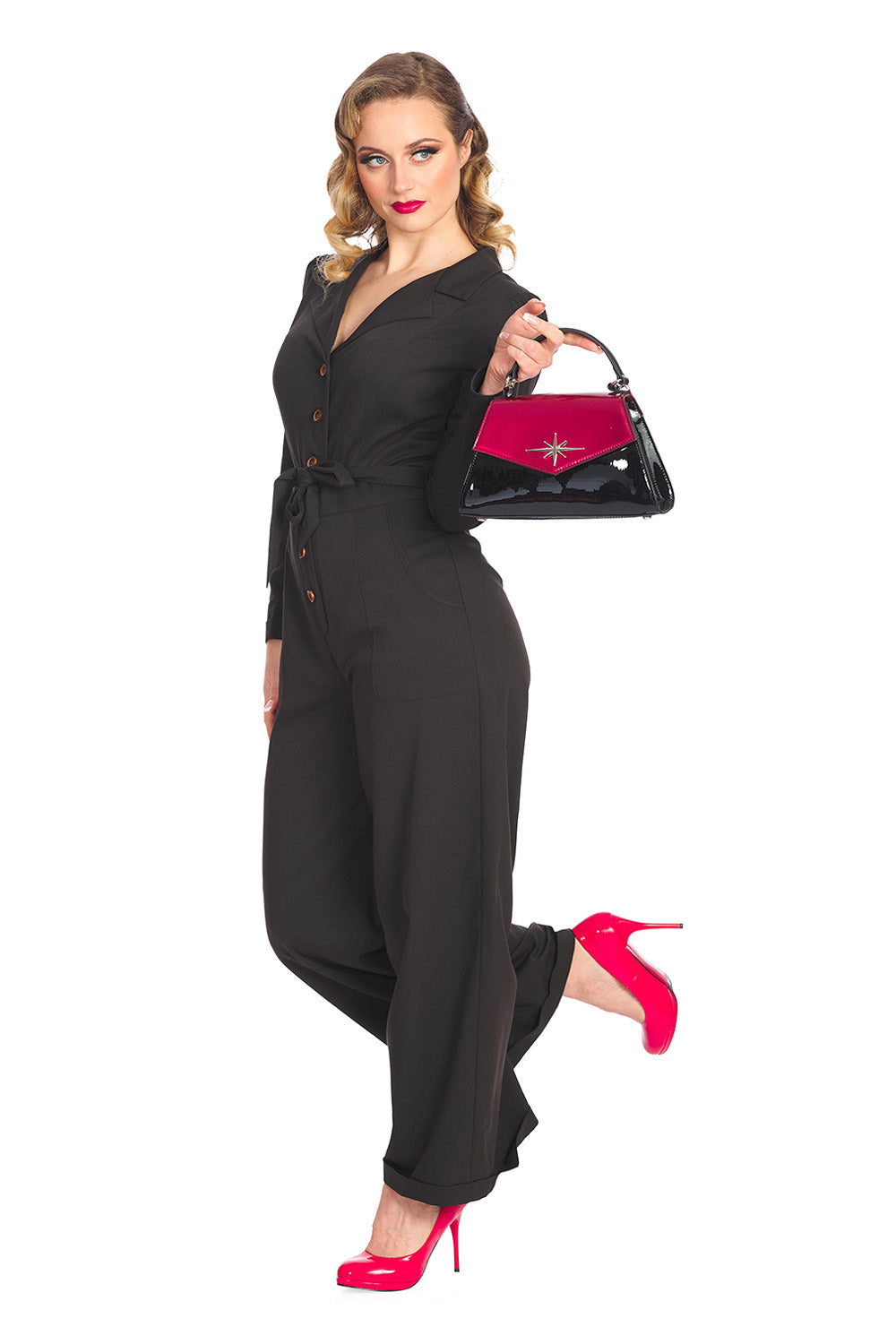 Banned Retro - Dance the Night Away Handbag in weinrot