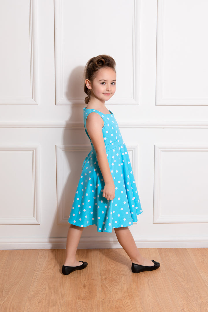 Hearts & Roses - Kids Ruth Polka Dot Swing Dress