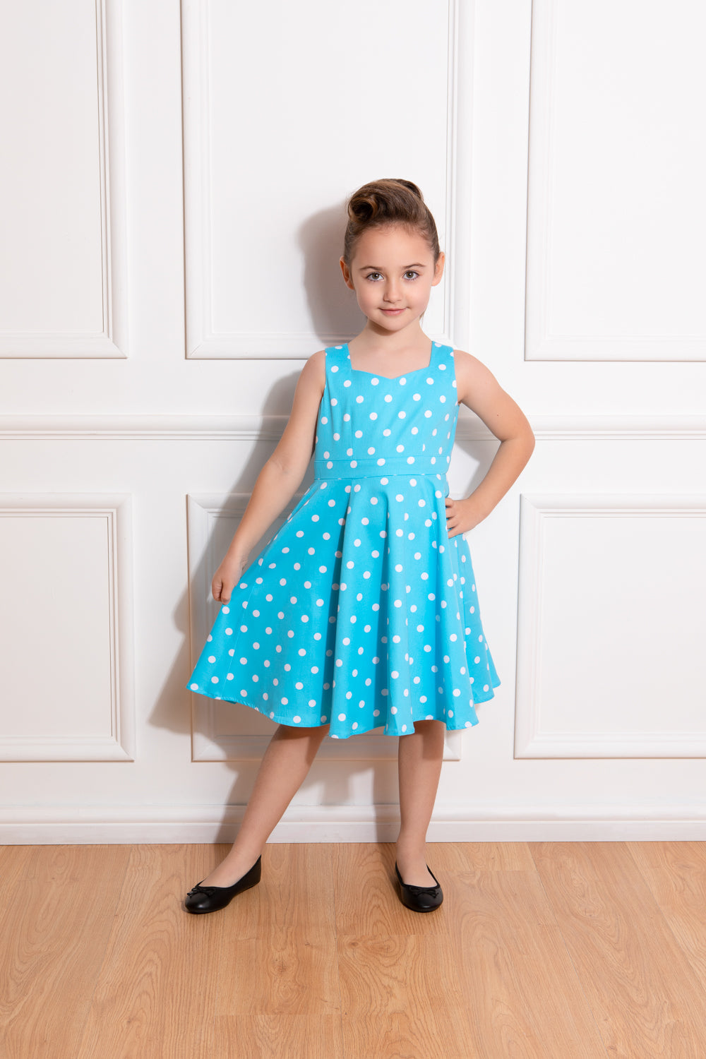 Hearts & Roses - Robe Swing à Pois Ruth pour Enfants