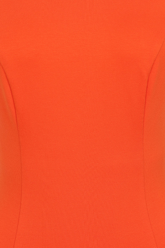 Hearts & Roses - April Orange Wiggle Dress