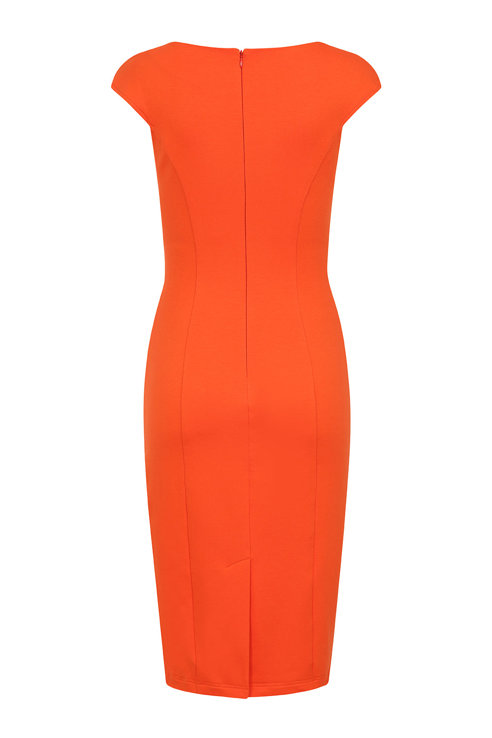 Hearts & Roses - April Orange Wiggle Dress