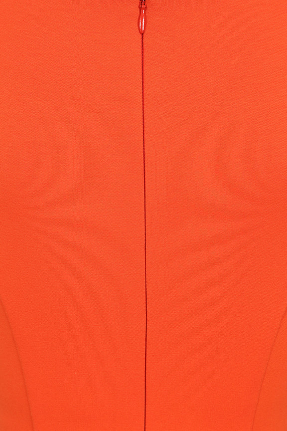 Hearts & Roses - April Orange Wiggle Dress