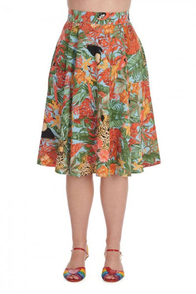 Banned Retro - Wild Parrot Skirt