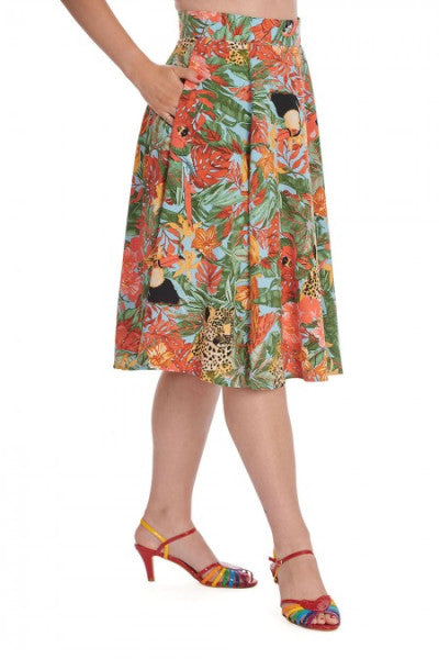 Banned Retro - Wild Parrot Skirt