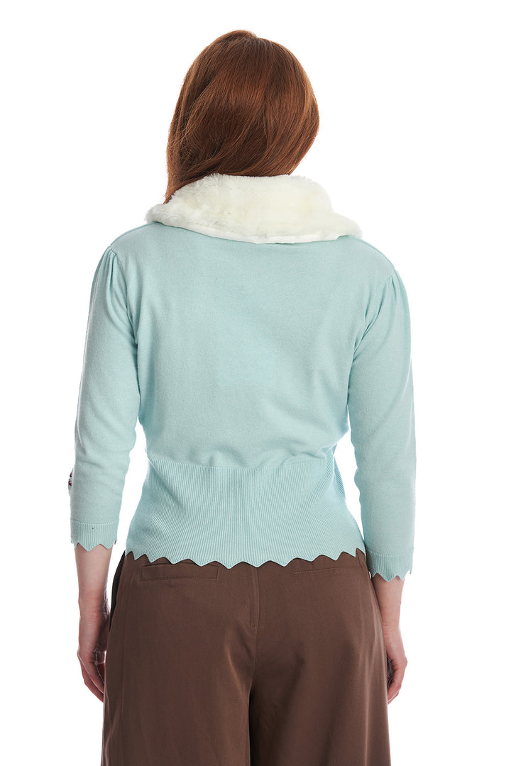 Banned Retro - Woodland Cardigan hellblau