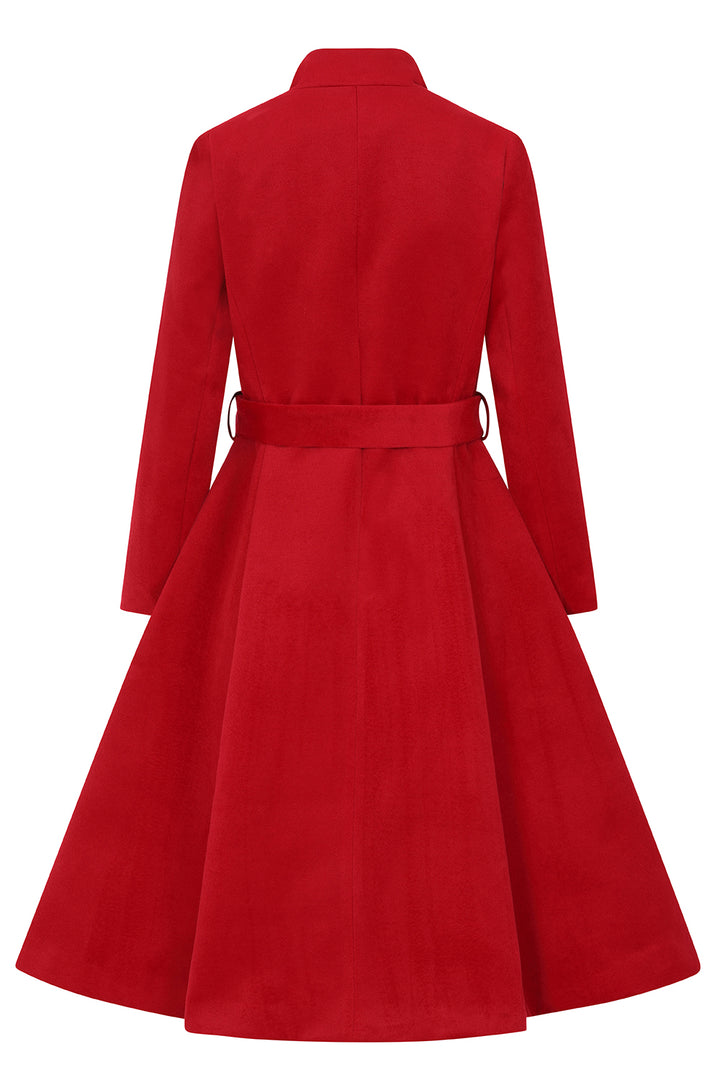 Hearts & Roses - Maddy Swing Coat in rot