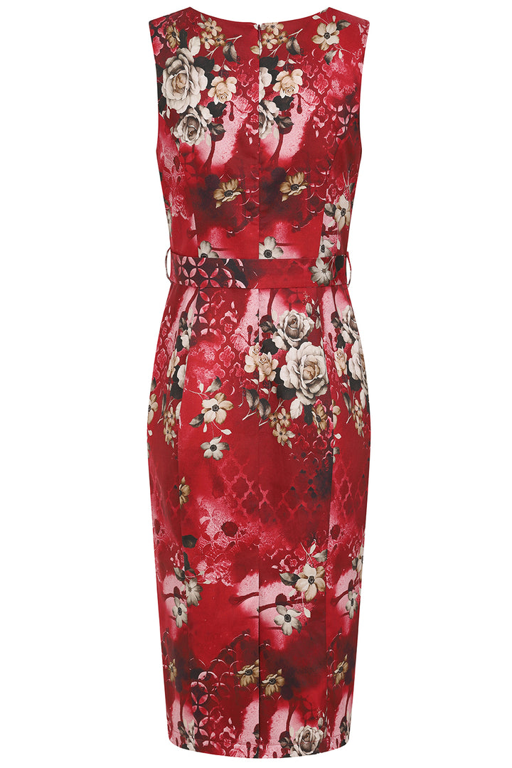 Hearts & Roses - Liliana Floral Wiggle Dress