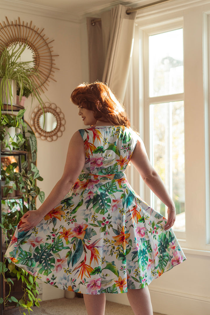 Hearts & Roses - Vera Bloemen Swing Jurk