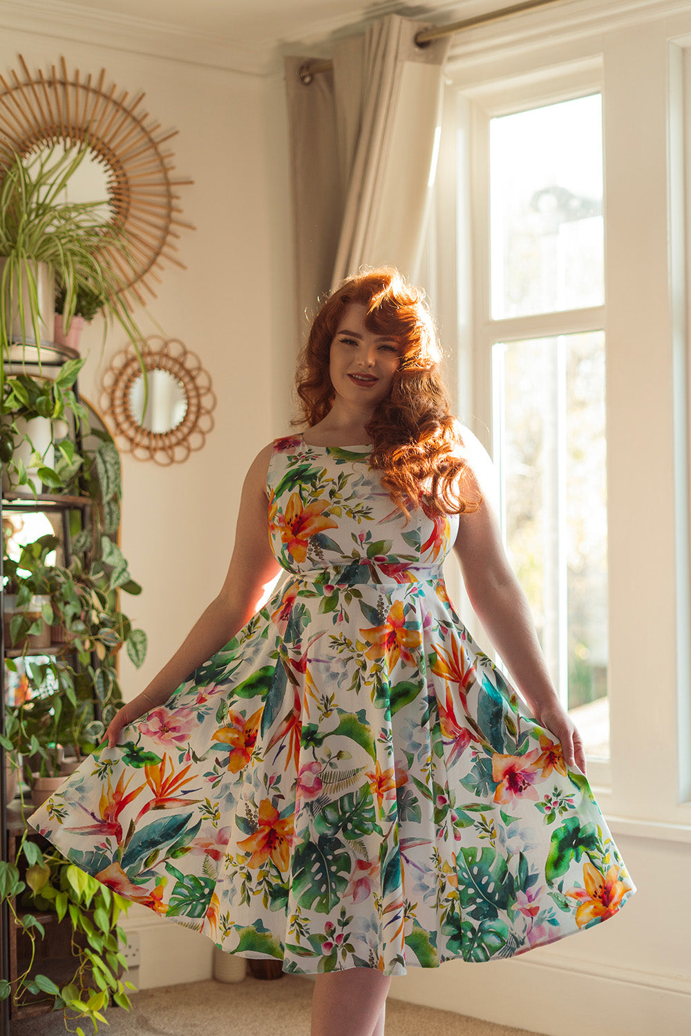 Hearts & Roses - Vera Floral Swing Dress