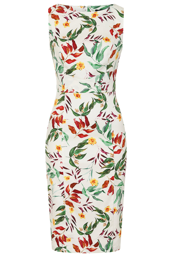 Hearts & Roses - Jewel Floral Wiggle Dress