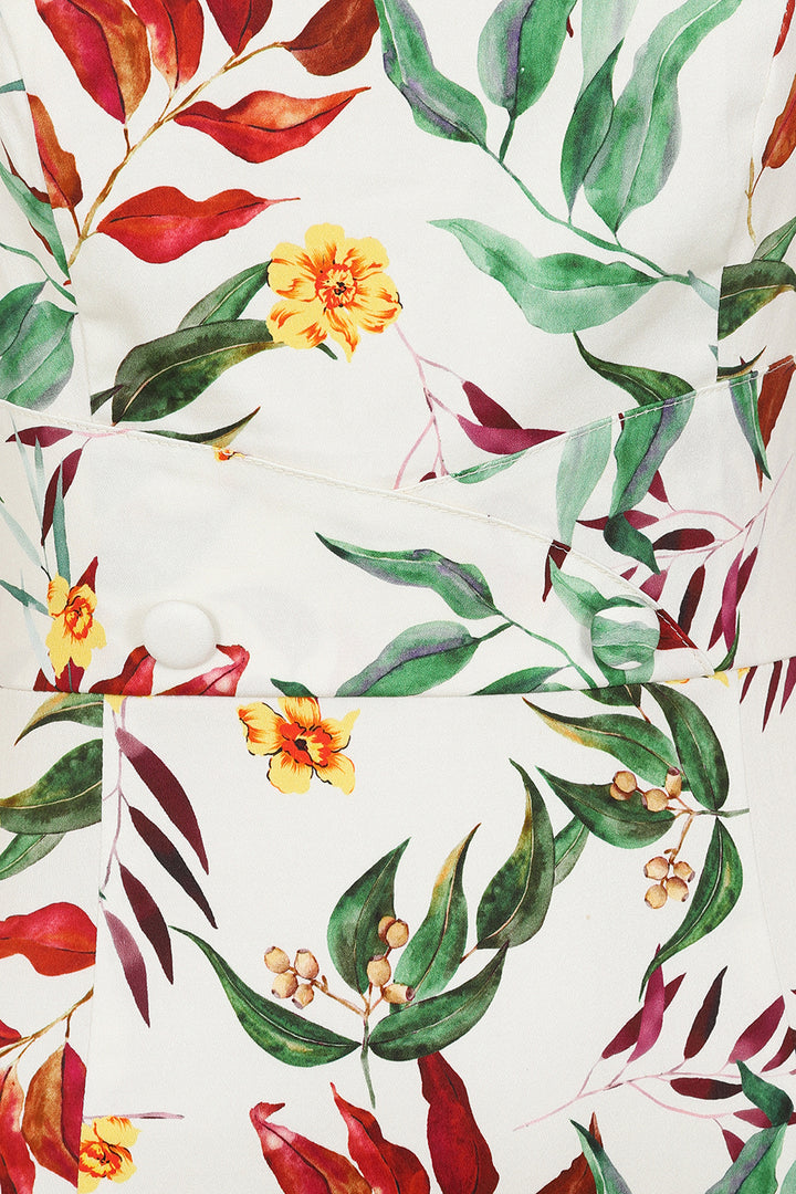 Hearts & Roses - Jewel Floral Wiggle Dress