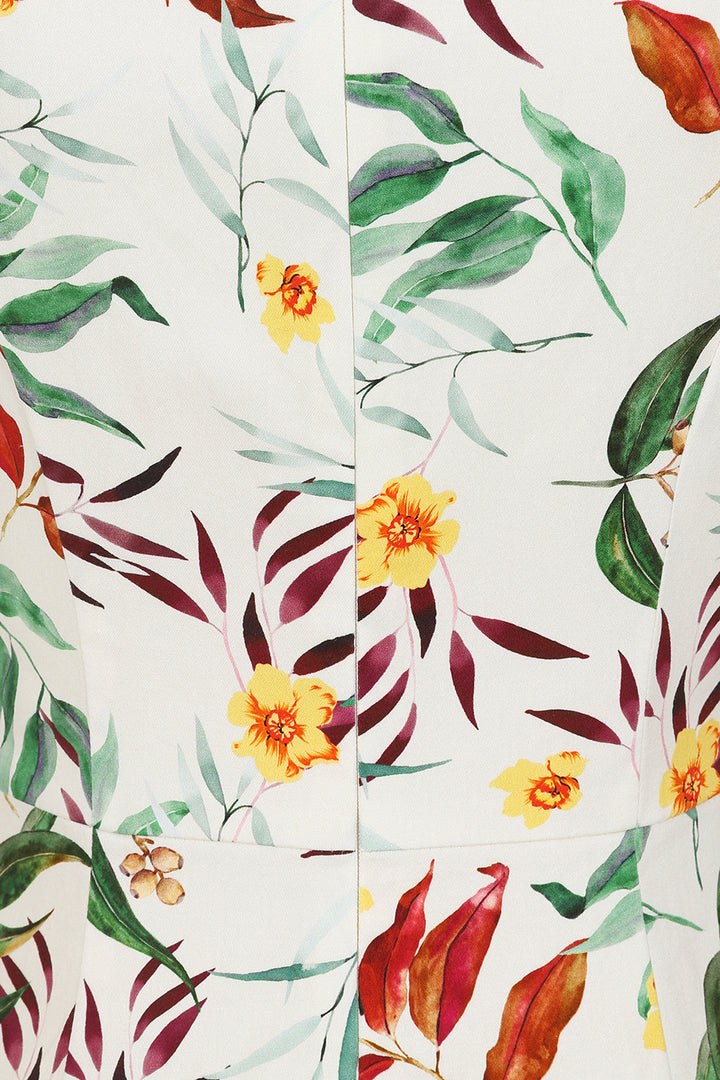 Hearts & Roses - Jewel Floral Wiggle Dress