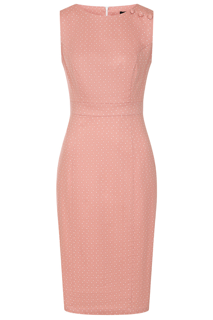 Hearts & Roses - Elodie Polka Dot Wiggle Dress