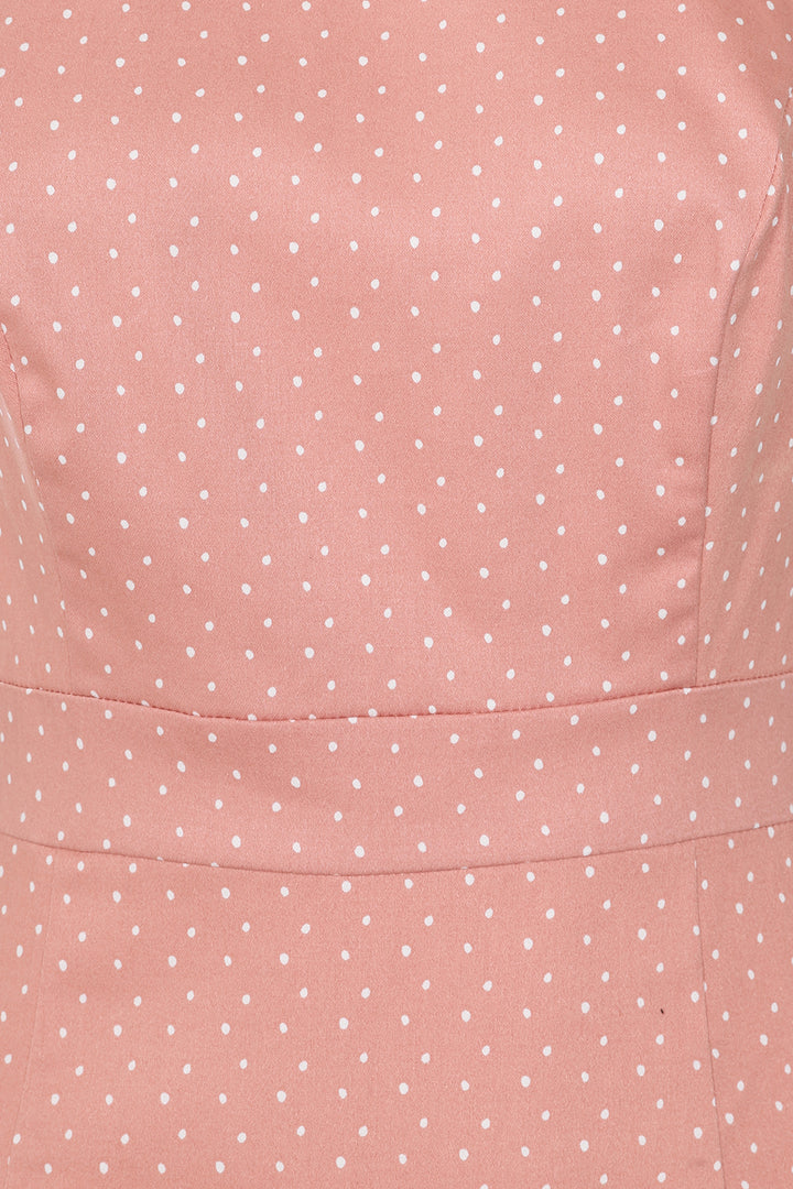 Hearts & Roses - Elodie Polka Dot Wiggle Dress
