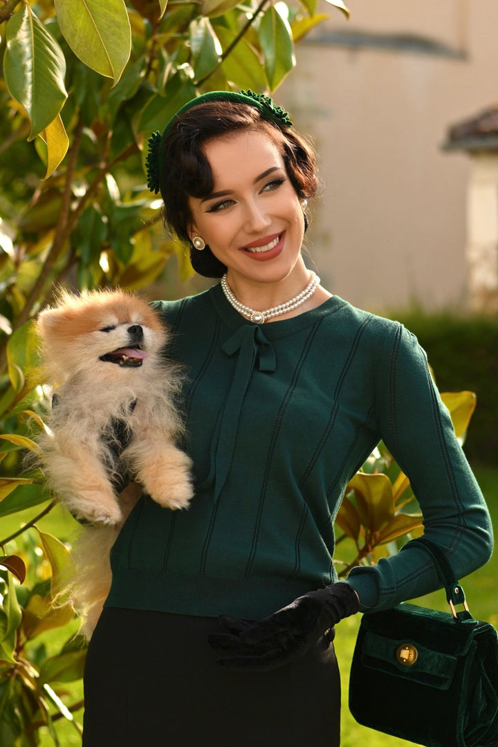 Hearts & Roses - Shelly Knitted Top grün