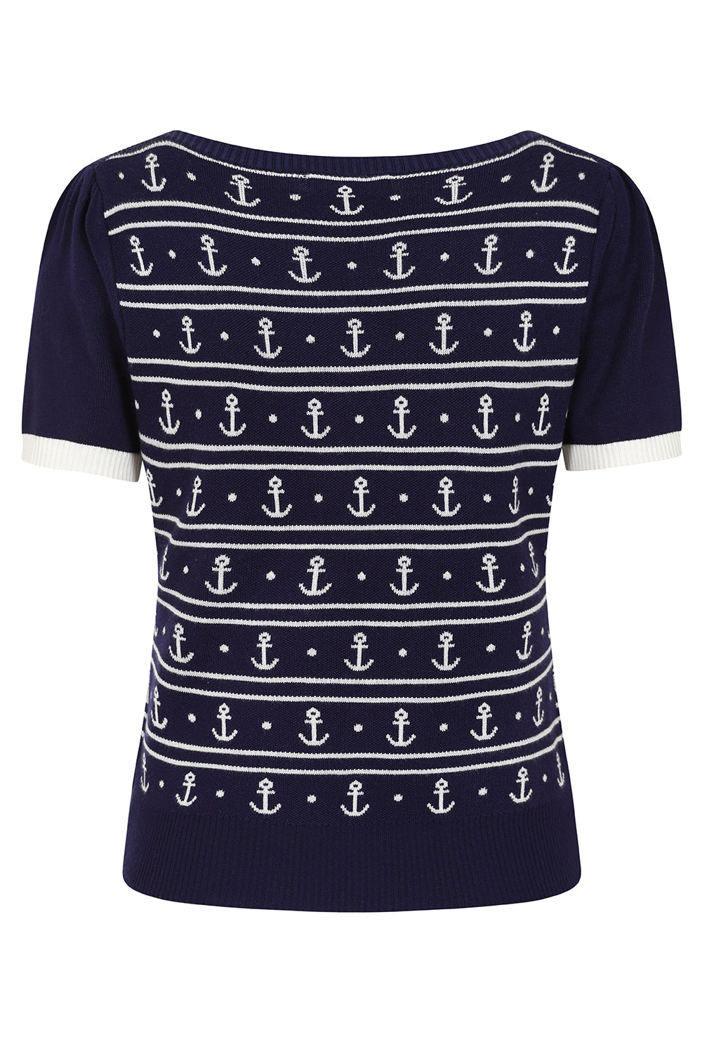 Banned Retro – Navy Nellie Anchor Jumper