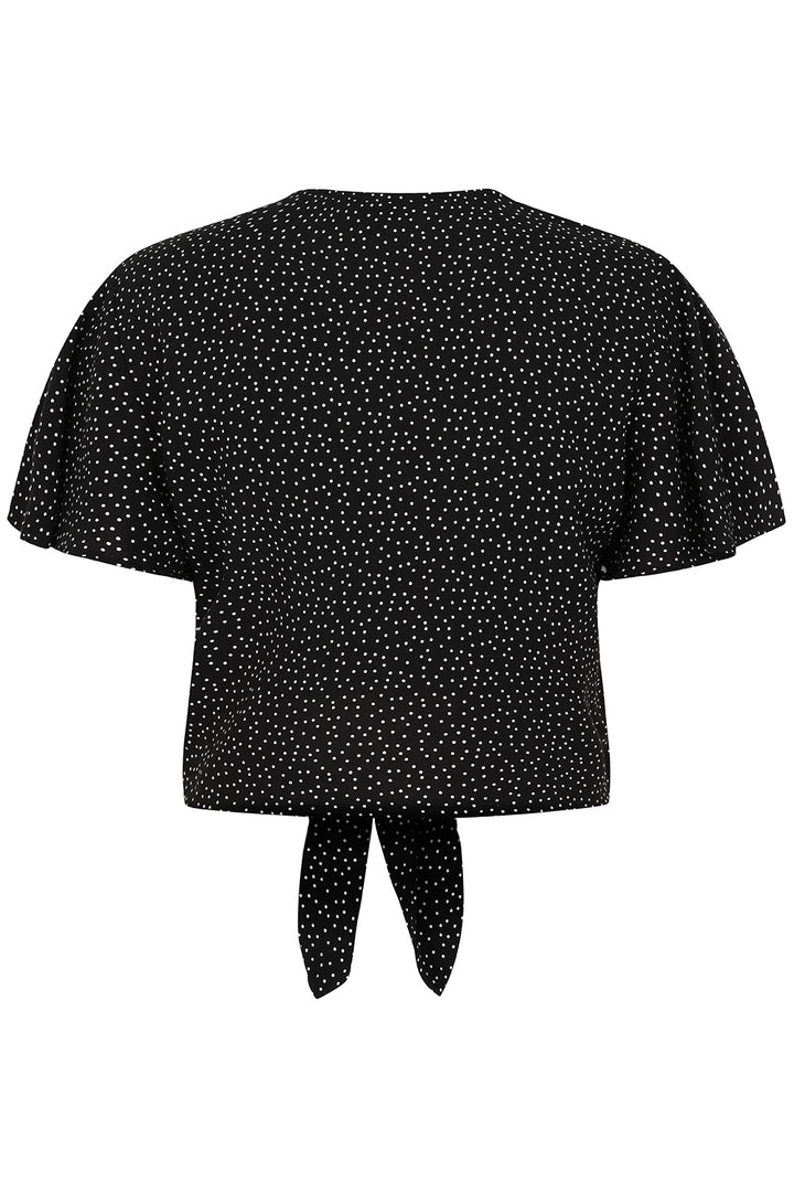 Banned Retro - Lola Top in schwarz weiß