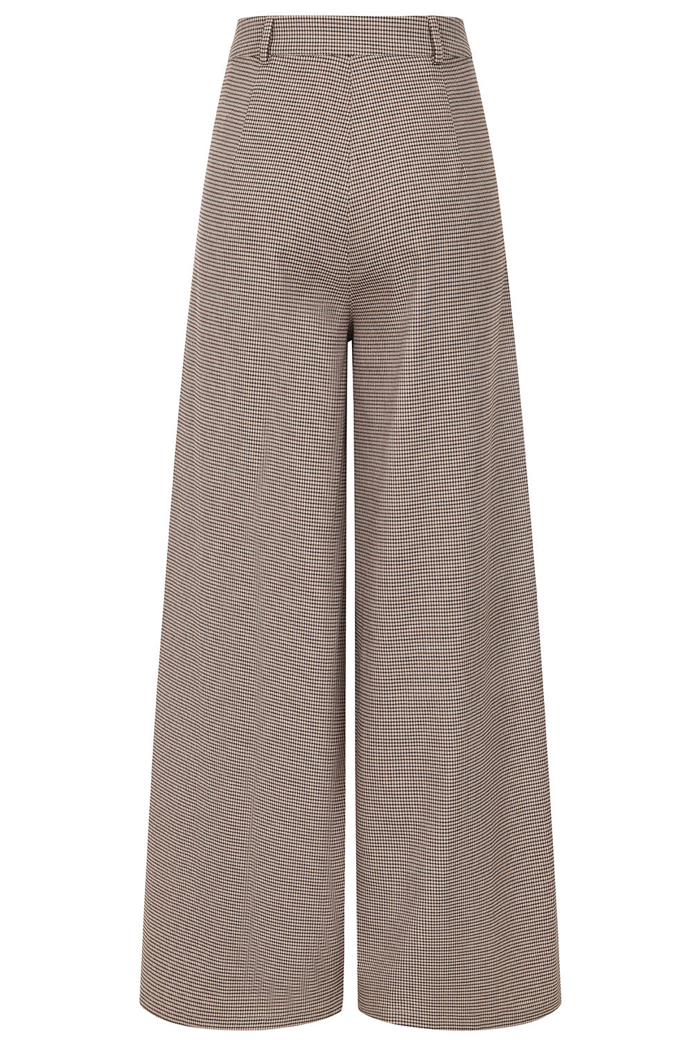 Banned Retro - Eliza Houndstooth Trousers brown