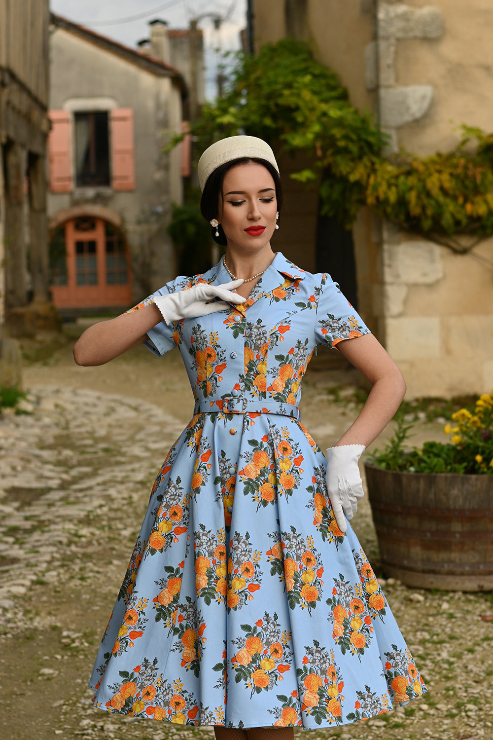 Hearts & Roses - Hallie Floral Swing Dress