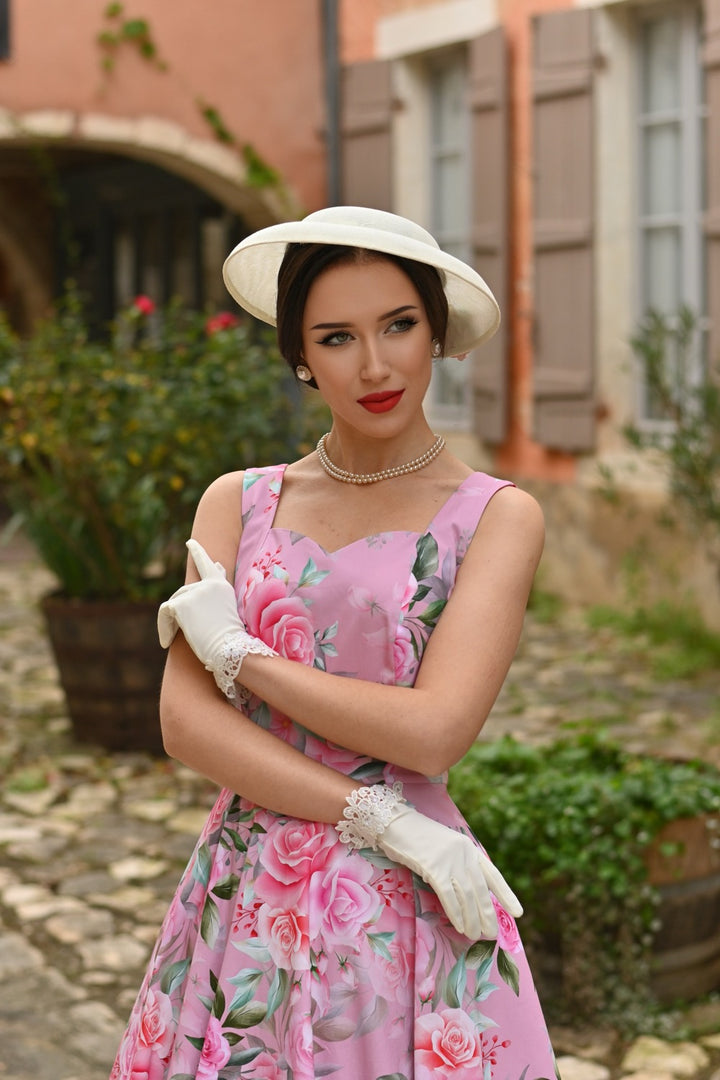 Hearts & Roses - Vestito a Swing Lottie con Fiori