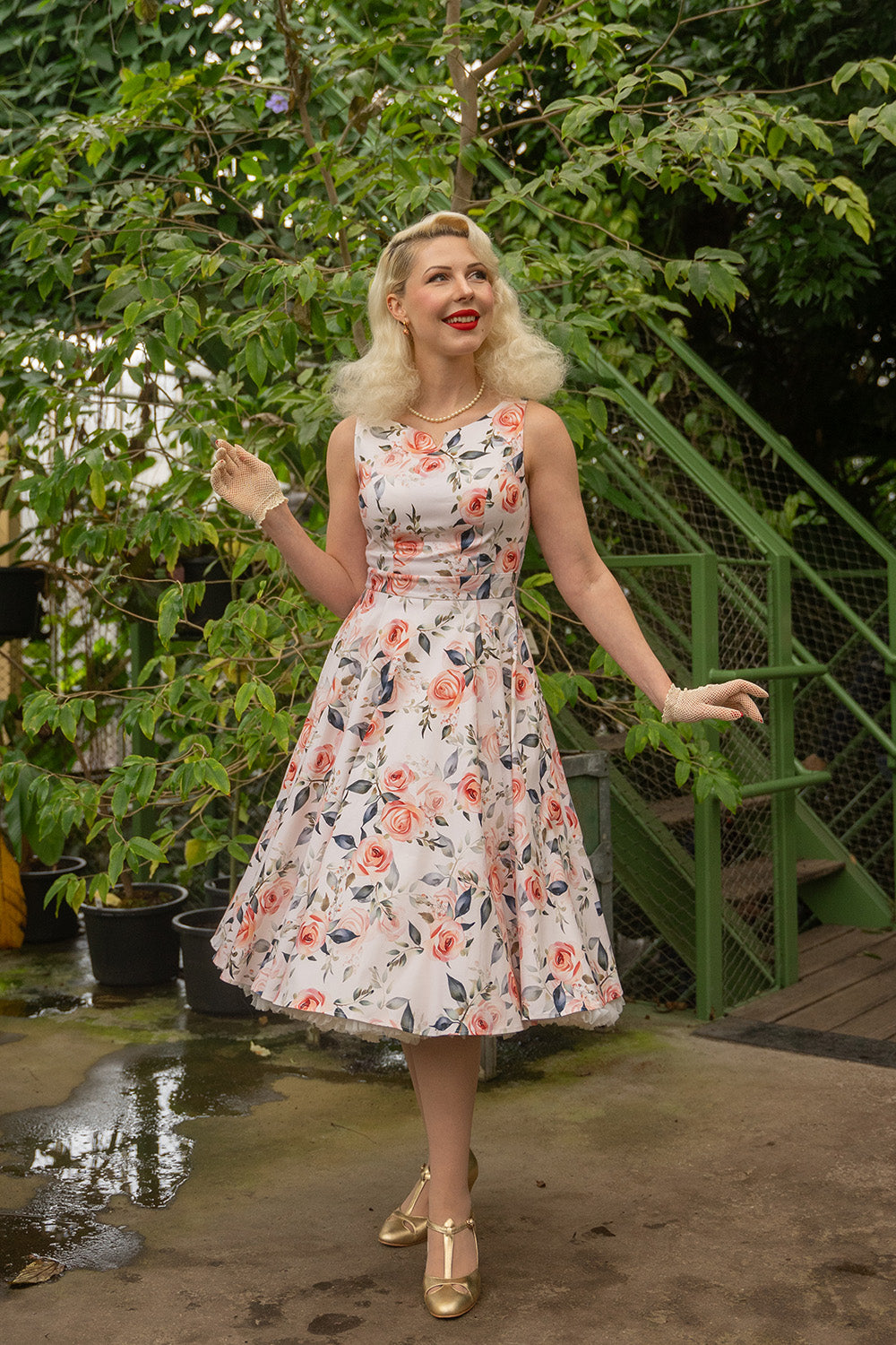 Hearts & Roses - Aurora Floral Swing Dress