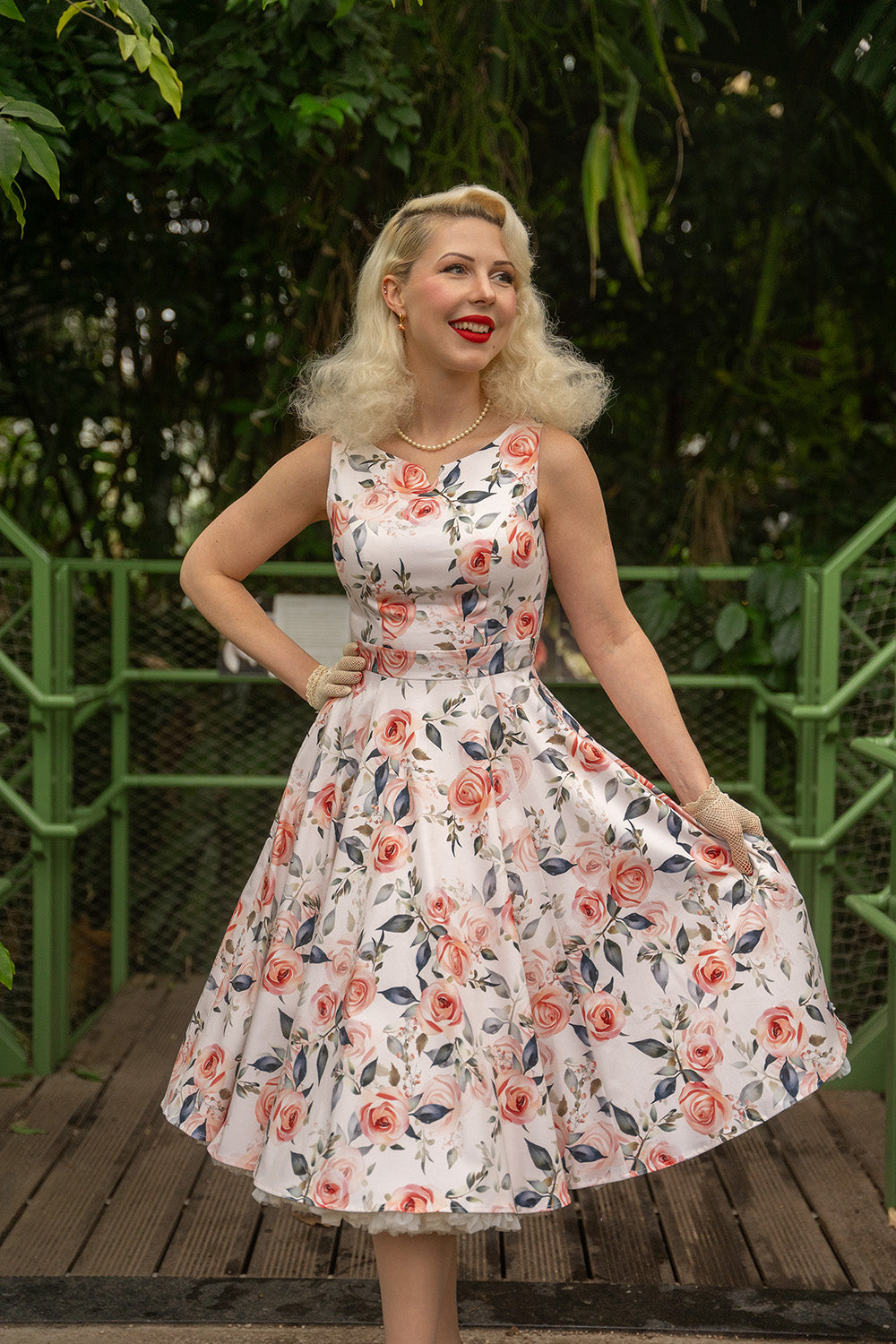 Hearts & Roses - Aurora Floral Swing Dress