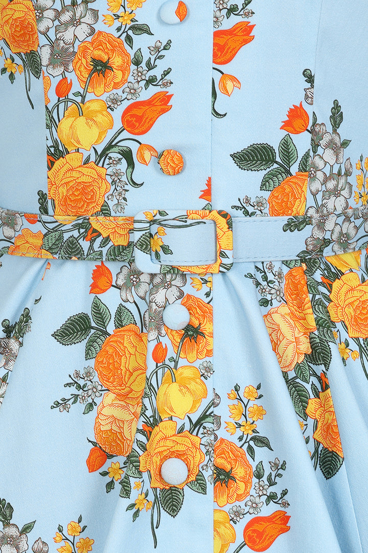 Hearts & Roses - Hallie Floral Swing Dress