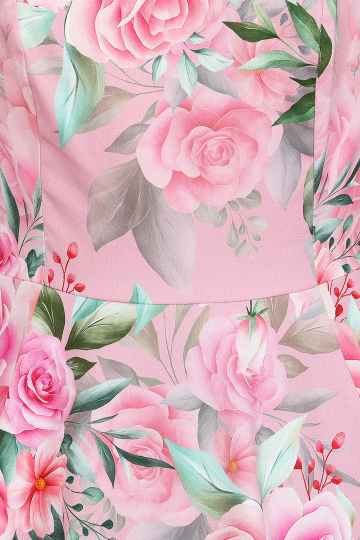 Hearts & Roses - Vestito a Swing Lottie con Fiori